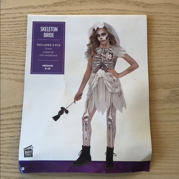 Suit Yourself Costume Co Skeleton Bride Costume - Picture 1 of 8